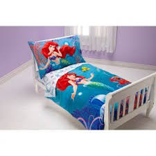 Little Mermaid Toddler Bedroom Set Toddler Bed Set Mermaid Toddler Bedding Toddler Bed
