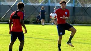 The dortmund forward, 18, appears to be brimming with confidence ahead of the euro 2020 qualifiers against czech republic and montenegro. Fifa U17 World Cup Jadon Sancho Angel Gomes Hogs Limelight During England Training Youtube