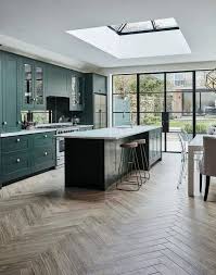 open plan kitchen dining living