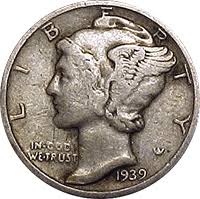 1939 Mercury Dime Value Cointrackers