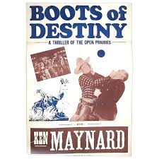 Boots Of Destiny One Sheet Movie Poster Western Ken Maynard