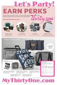31 Earn Perks Mythirtyone Com Look For The New Insider Exclusives Let S Party Thirty One Gifts Thirty One Thirty One Fall