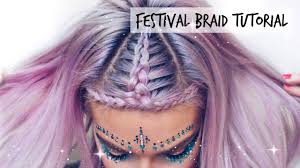 Depending on the method you use to secure it, the braid can stay in for as long as you. Music Festival Halo Braid Hair Tutorial Lovefings Youtube