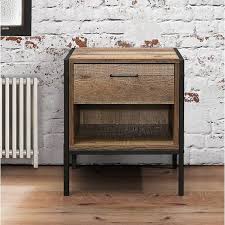 Alamo 1 Drawer Bedside Table Industrial Decor Bedroom Bedside Table Industrial Bedside Tables