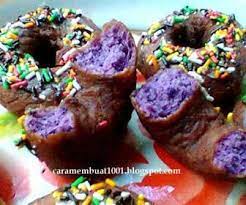 Resep Cara Membuat Donat Ubi Ungu Lembut Praktis Indonesian Food Food Traditional Cakes