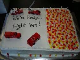 Birthday Cake On Fire Funny Fire Truck Birthday Cake Firefighter Birthday Cakes Dad Birthday Cakes 60th Birthday Cakes