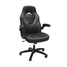 Ofm Essentials Collection Racing Style Bonded Leather Gaming Chair In Gray Ess 3085 Gry Gaming Chair Leather Chair Best Office Chair