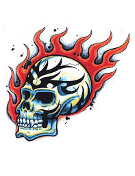 Punk rock skull coloring page to color, print and download for free along with bunch of favorite skull coloring page for kids. Flaming Skull Quotes Quotesgram