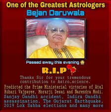 Astrologer Bejan Daruwala Passed Away Astro Science Astrology Predictions Vedic Astrology