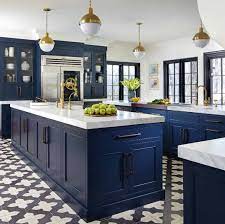 The bold contrast will give your navy cabinets a richer look and make your gleaming whites even more crisp. 24 Royal And Warm Blue Kitchen Design Ideas