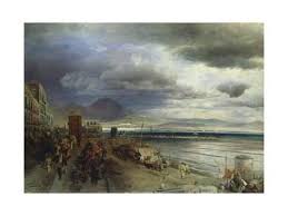 The Coast Of Naples 1877 Giclee Print Andreas Achenbach Art Com Giclee Print Marine Painting 19th Century Paintings