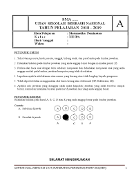 Jangan lupa subscribe, like, share dan comment source. Contoh Soal Soal Matematika Peminatan Kelas 12 Usbn