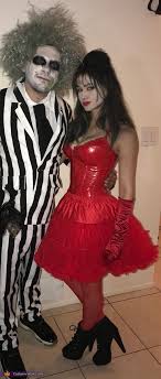 Womens beetlejuice lydia deetz bride halloween costume red dress veil s m ltop rated seller. Beetlejuice And Lydia Deetz Costume
