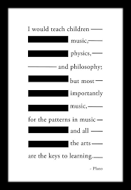 Plato Music Quote 8x 12 Music Poster Piano Etsy Famous Music Quotes Band Teacher Music Education