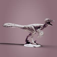 Utahraptor is the oldest known, and largest, of the dromaeosaurids. 3d Printable Feathered Utahraptor By Clynche Art