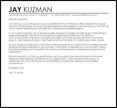 Freelance Web Designer Cover Letter Sample Cover Letter Templates Examples