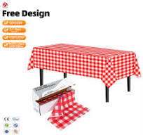Luxury Party Birthday Table Cloth Massage Table Cover Disposable Peva Plastic Tablecloth 137x183cm