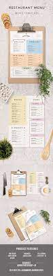 Restaurant Menu Template Foodmenu Template Designs Restaurantdesign Menu Restaurant Cafe Menu Design Food Menu Design