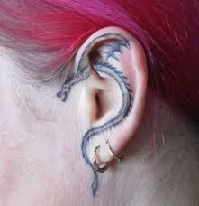 Ear Tattoo Tiny Tattoo Tattoo Designs Delicate Tattoo Popular Tattoos Inner Ear Tattoo Face Tattoos For Women