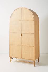 Wallace Cane And Oak Armoire In 2020 Armoire Oak Wardrobe Modern Armoire