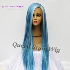 Newest Pastel Blue Color Hair Lace Front Wig Synthetic Light Blue Highlight Super Gorgeous Lace Front Wig For Black White Woman Synthetic Fiber Wig Wig S From Tthouse2 45 23 Dhgate Com