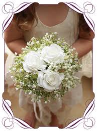 Affordable and search from millions of royalty free images, photos and vectors. Aimee White Flower Girl Posy Artificial Bridal Bouquets Silk Wedding Flower Packages Flowers For Ever After