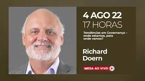 Richard Doern é o convidado de Herbert Steinberg e Luiz Marcatti para o  Mesa ao Vivo de agosto., https://www.youtube.com/c/MesaCorporateGovernance,  Richard Doern é Engenheiro de produção, com ...