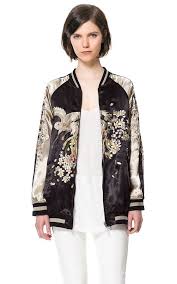Embroidered Bomber Jacket From Zara Jacket Outfit Women Bomber Jacket Embroidered Bomber Jacket