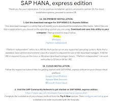 Before you can download datasets, you must register as a dhs data user. Installing Sap Hana 2 0 Express Edition Binary Installer Method Issue 1852 Sap Tutorials Tutorials Github