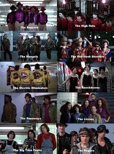 Here's a rundown on the other gangs in The Warriors. I know, the Baseball  Furies aren't included here. Neither are The Orphans. Well, we know who  they are. Who else is a