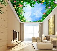 Wallpaper Girl Picture More Detailed Picture About 3d Wallpaper Custom Mural Non Woven 3d Room Wallpaper 3 D Flower Blue Sky White Clou Teto Casas Adesivo 3d