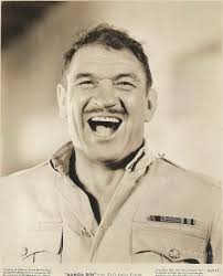 Victor McLaglen in a publicity photo for "Gunga Din" (1939)