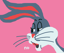 The meme is usually used as a reaction online. Bugs Bunny Saying No Meme Format Drawception