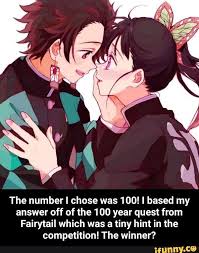 The Number I Chose Was 100 I Based My Answer Off Of The 100 Year Quest From Fairytail Which Was A Tiny Hint In The Competition The Winner The Number I