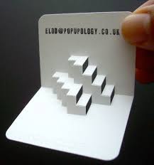 It can be a building, car, christmas tree, sofa, and whatnot. Pop Up Business Cards 3d Business Card Business Cards Creative Business Cards