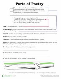 Poetry Vocabulary Worksheet Education Com Poetry Vocabulary Poetry Ideas Printables Free Kids