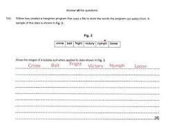 Bubble Sort Exam Question Gcse Computer Science Youtube