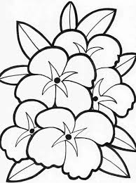 Daisy Flower 4 Kids Coloring Pages In 2020 Printable Flower Coloring Pages Flower Coloring Pages Hawaiian Flower Drawing