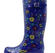 [Hot Item] Women's Rain Boots with Feather Printing Upper