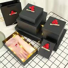 Custom Black Gift Box Black Gift Boxes Print Packaging Box Packaging