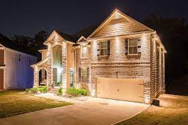 Wow What A Difference Landscape Lighting Can Do To A Home We Added Lights On The Columns Lights In Th Elegant Landscape Landscape Lighting Outdoor Lighting
