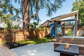 Wooden decks can be a few inches or several feet above grade and require a supporting structure underneath. Photo 7 Of 12 In A Seattle Backyard Becomes A Calm Oasis For Two Book Lovers Dwell