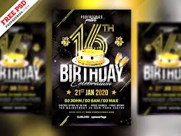 With hundreds of templates to. Birthday Night Party Flyer Psd Psdfreebies Com
