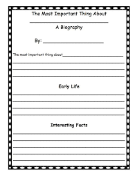Pin By Natalie Smith On Classroom Biography Unit Biography Template Classroom Writing Center The Important Book