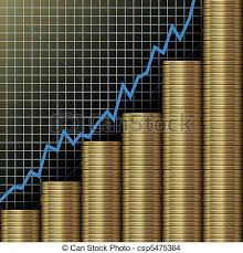 Investment Growth Wealth Gold Coins Chart