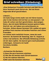 Wie schreibe ich einen brief für eine hochzeit und wie beantworte ich die nachricht? Brief Schreiben B1 Deutsch Als Fremdsprache Facebook