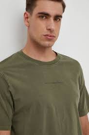 Pepe Jeans t-shirt bawełniany Dave Tee męski kolor zielony z nadrukiem  PM509231