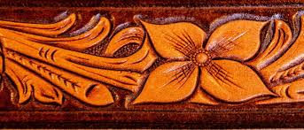 Just hand carved 14 leather belts and each one wa. Floral Carving Design Alden S School Of Leather Trades