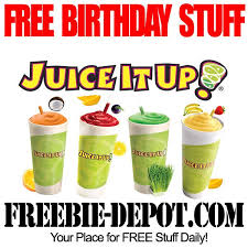 Free Birthday Stuff Juice It Up Free Birthday Stuff Free Birthday Food Birthday Freebies