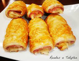 Napolitanas De Jamon Y Queso Comparte Recetas Rollitos De Jamon Y Queso Jamon Y Queso Recetas Rapidas